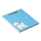 Bijvoorbeeld cartoon bichon frise notitieblok (Schuin)