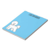 Bijvoorbeeld cartoon bichon frise notitieblok (Linkerzijde)