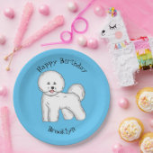 Bijvoorbeeld cartoon bichon frise papieren bordje (Feest)