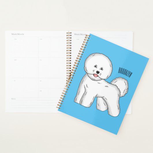Bijvoorbeeld cartoon bichon frise planner (Display)