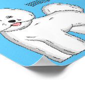Bijvoorbeeld cartoon bichon frise poster (Hoek)