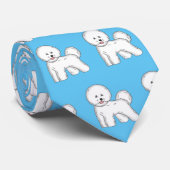 Bijvoorbeeld cartoon bichon frise stropdas (Opgerold)