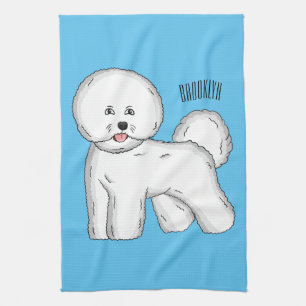 Bijvoorbeeld cartoon bichon frise theedoek