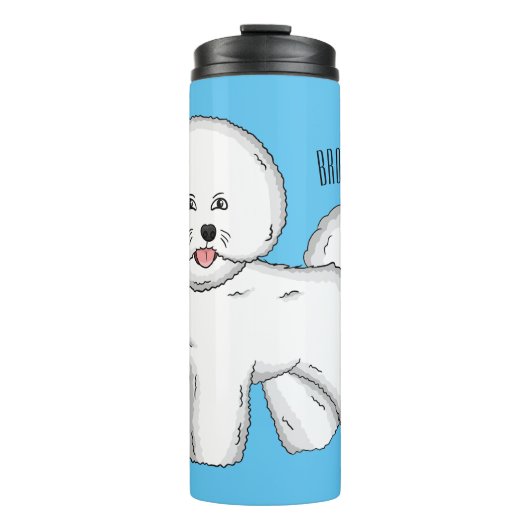 Bijvoorbeeld cartoon bichon frise thermosbeker (Voorkant)