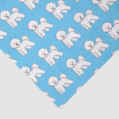 Bijvoorbeeld cartoon bichon frise tissuepapier (Detail)