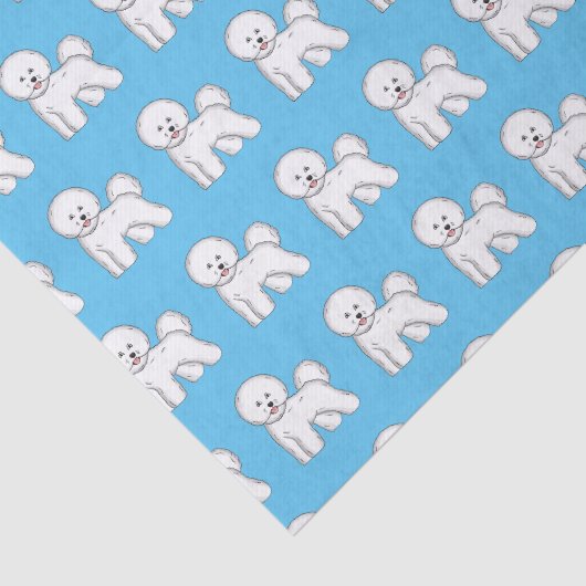 Bijvoorbeeld cartoon bichon frise tissuepapier (Detail)