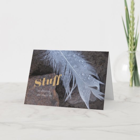 Bijvoorbeeld dromen C0844 Shakespeare-citaat Kaart (Voorkant)