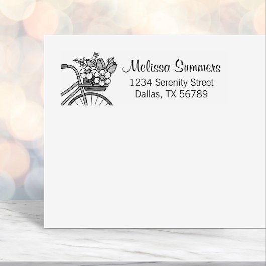 Bijvoorbeeld met een Vloeiend Basketadres Zelfinktende Stempel