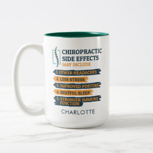 Bijwerking Chiropractie Chiropractor Gag Tweekleurige Koffiemok