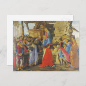 Bijwerking van de Magi door Sandro Botticelli 1475 Briefkaart (Voorkant / Achterkant)