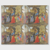 Bijwerking van de Magi door Sandro Botticelli 1475 Cadeaupapier (Vlak)
