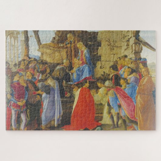Bijwerking van de Magi door Sandro Botticelli 1475 Legpuzzel (Horizontaal)