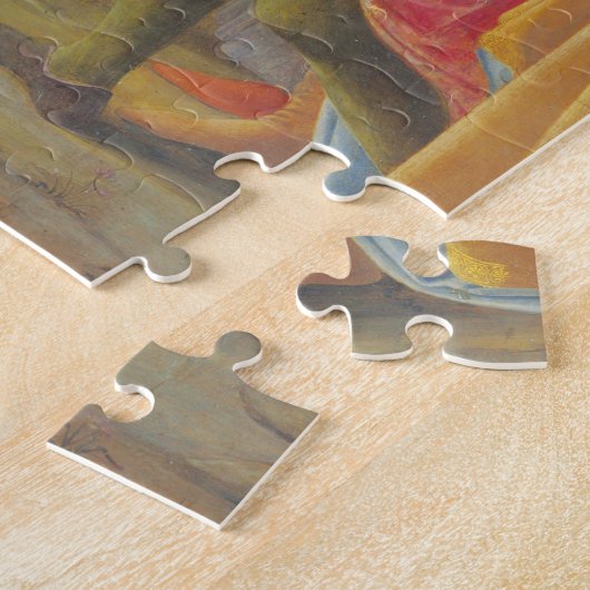 Bijwerking van de Magi door Sandro Botticelli 1475 Legpuzzel (Zijkant)