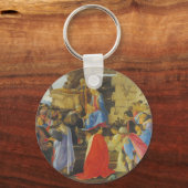 Bijwerking van de Magi door Sandro Botticelli 1475 Sleutelhanger (Voorkant)