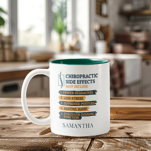 Bijwerkingen Chiropractie Gepersonaliseerde Naam Tweekleurige Koffiemok