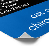 Bijwerkingen van Chiropractisch [Blauw] Poster (Hoek)