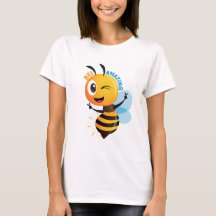 Bijzonder T-shirt met honingbij – Cute Inspirerend