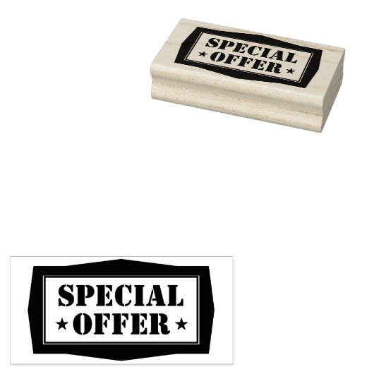 BIJZONDERE AANBIEDING RUBBER STEMPEL (Gestempeld)