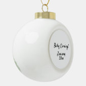 "Bijzondere aankondiging" Keramische Bal Ornament (Links)