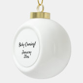 "Bijzondere aankondiging"  Keramische Bal Ornament (Rechts)