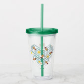 Bijzondere Bij Inspirerend Acryl Drinkbeker (Voorkant)