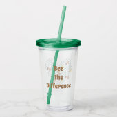 Bijzondere Bij Inspirerend Acryl Drinkbeker (Achterkant)
