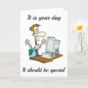 BIJZONDERE BIRTHDAG *NET ALS U* KAART