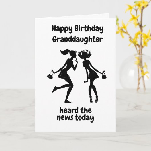 BIJZONDERE * GRANDDAUGHTER * TURNS **16 **  KAART (Gele Bloem)