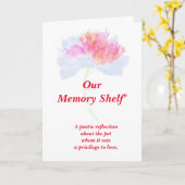 Bijzondere herinneringen aan een huisdier, gevouwe kaart (Gele Bloem)