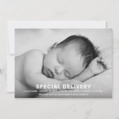 BIJZONDERE LEVERING | GEBOORTEAANKONDIGING AANKONDIGING (Voorkant)