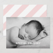 BIJZONDERE LEVERING | GEBOORTEAANKONDIGING AANKONDIGING (Voorkant / Achterkant)