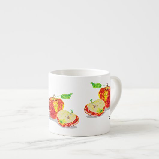 Bijzondere Mok: appels Espresso Kop (Voorkant rechts)