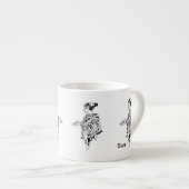 Bijzondere Mok: oud Grieks beeldhouwwerk Espresso Kop (Voorkant rechts)