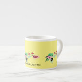 Bijzondere Mok: wijn met Rozen Espresso Kop (Voorkant rechts)