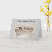 BIJZONDERE TOAST **70th* BIRTHDAY KAART (Gele Bloem)