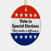 bijzondere verkiezingen keramisch ornament (Rechts)