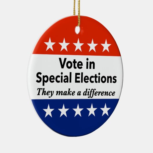 bijzondere verkiezingen keramisch ornament (Rechts)
