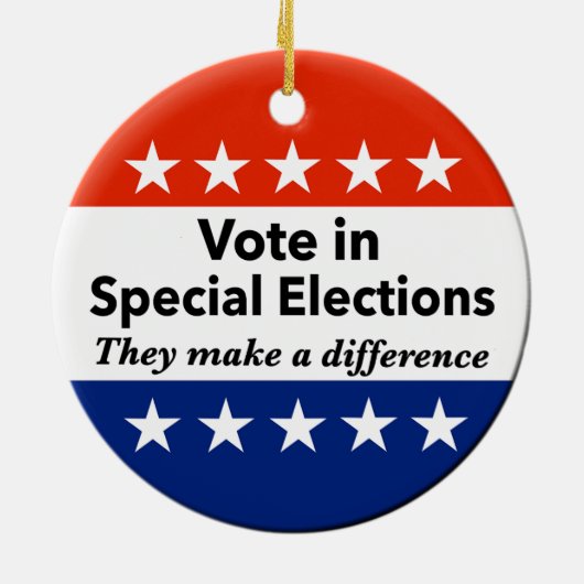 bijzondere verkiezingen keramisch ornament (Achterkant)