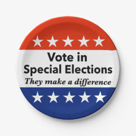 bijzondere verkiezingen papieren bordje