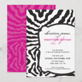 BIJZONDERE VOORVALLEN GEVEN: uitstekende zebra 6P Kaart (Voorkant / Achterkant)