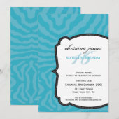 BIJZONDERE VOORVALLEN GEVEN: uitstekende zebra 7P Kaart (Voorkant / Achterkant)