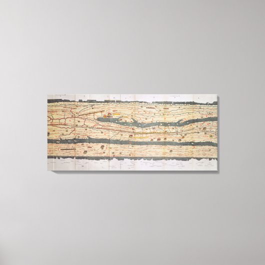 Bijzonderheden van de Peutinger-tabel Canvas Afdruk (Voorkant)