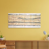 Bijzonderheden van de Peutinger-tabel Canvas Afdruk (Insitu (Woonkamer))