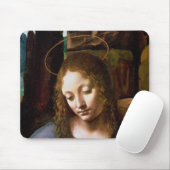 Bijzonderheden van het hoofd van de Maagd Muismat (Met muis)