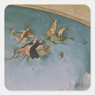 Bijzonderheden van het linkerpaneel vierkante sticker