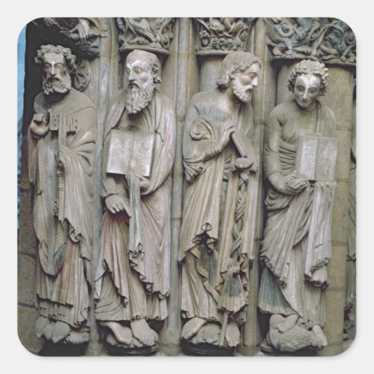 Bijzonderheden van het Portico Vierkante Sticker (Voorkant)