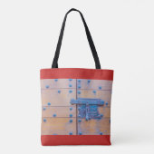 bijzonderheid van de deur van een kasteel tote tas (Achterkant)