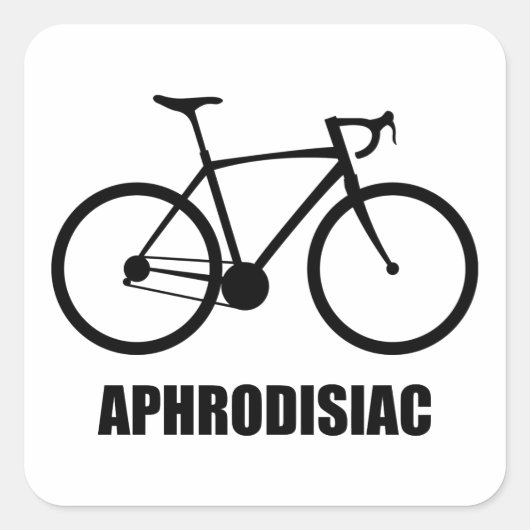 Bike Aphrodisiac Vierkante Sticker (Voorkant)