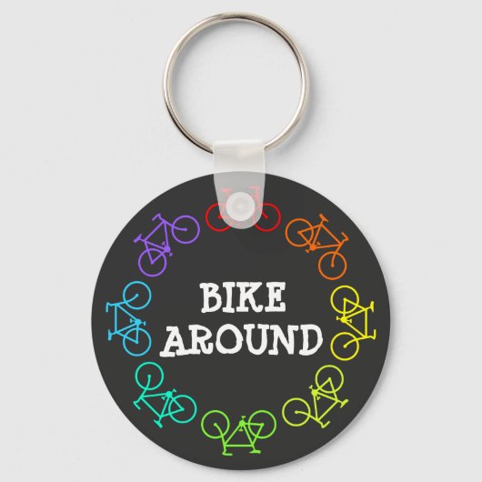 Bike Around Sleutelhanger (Voorkant)