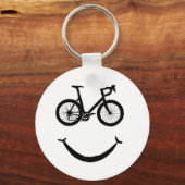 Bike Art Riding Bicycle Clipart Biking Clip Art Sleutelhanger (Voorkant)